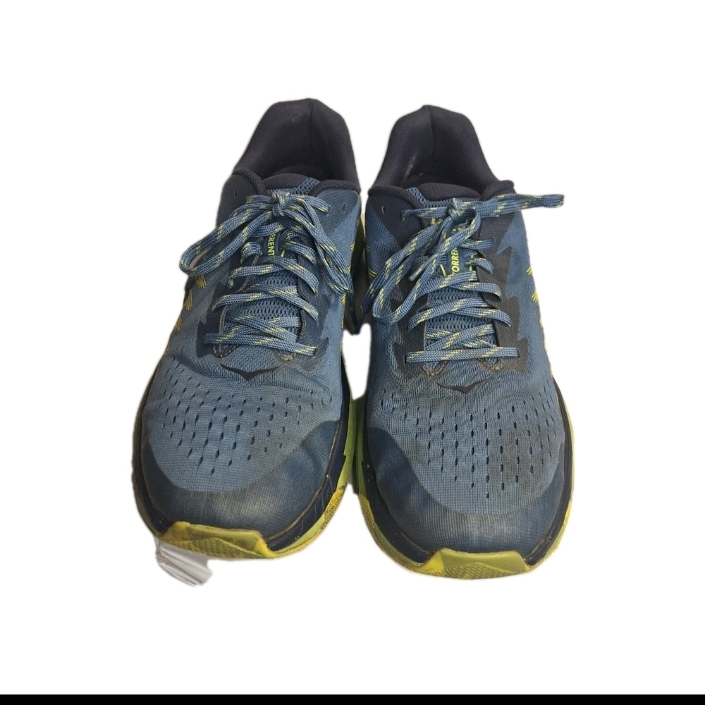 Hoka One One Torrent 3 Men's Blue and Yellow Trail Running Shoes. Size 12.5 D